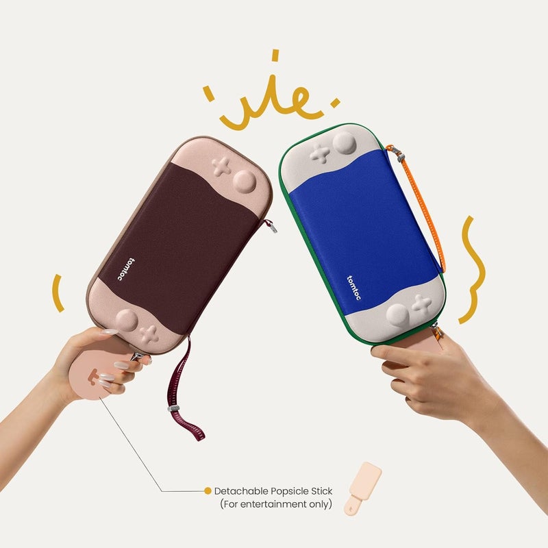 Tomtoc Slim Carrying Case for Nintendo Switch 2 Model 2025, Odorless Felt Protective Hard Shell with 12 Game Card Slots, Portable Travel Storage Case with Original Patent and Military Grade Protection - Image 2